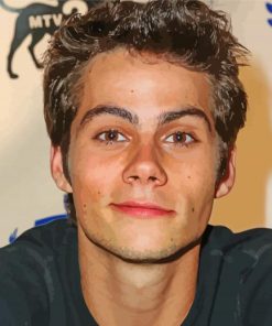 Young Dylan Obrien paint by number