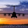 A400M Atlas At Sunset paint by number