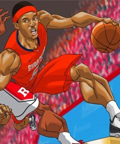 Basketball Cartoon paint by number