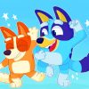 Bingo And Bluey Friends paint by number