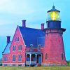 Block Lighthouse Island paint by number