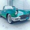 Blue Green 57 Thunderbird Car paint by number