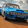 Blue Rover P6 Car paint by number