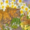 Cat And Bunny Friends paint by number