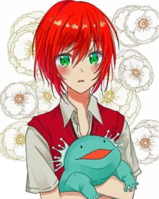 Chise Hatori Anime Girl Art paint by number