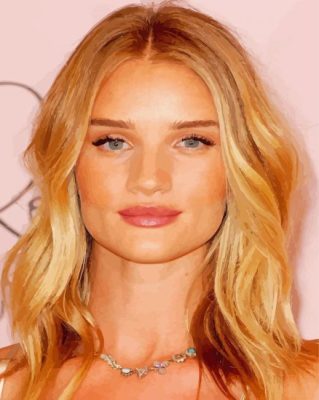 Close Up Beautiful Rosie Huntington Whiteley Paint by number