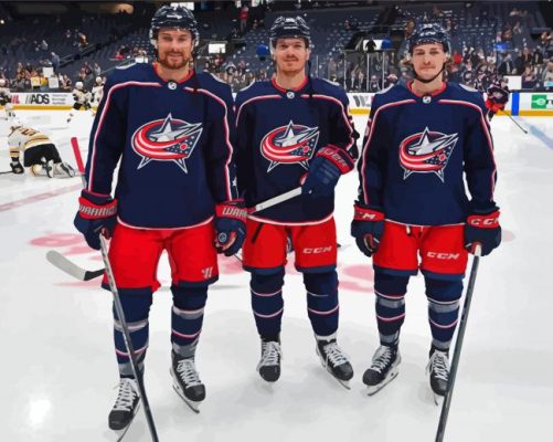 Columbus Blue Jackets Team paint by number