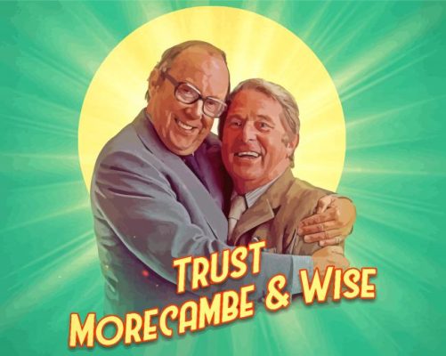 Comedians Morecambe And Wise paint by number