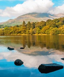 Coniston Water National Park paint by number