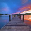 Coniston Water England At Sunset paint by number