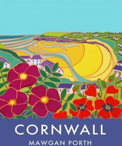 Cornwall Mawgan Porth Poster paint by number