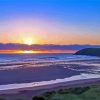 Croyde Beach At Sunset Paint by number