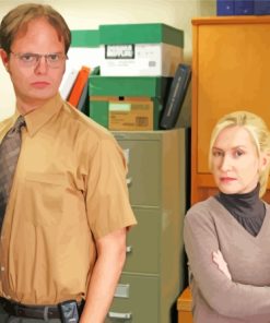 Dwight And Angela The Office paint by number