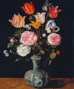 Flowers Vase Jan Brueghel paint by number