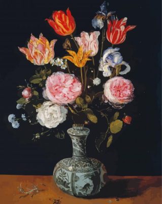 Flowers Vase Jan Brueghel paint by number