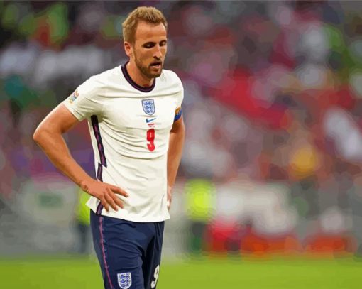 Football Player Harry Kane paint by number