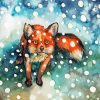 Fox Snow Animal paint by number