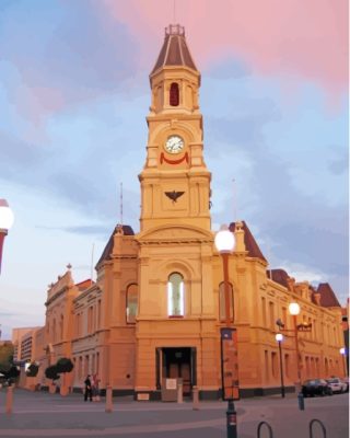 Fremantle Town Hall paint by number