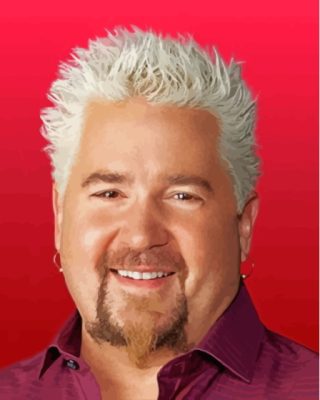 Guy Fieri paint by number