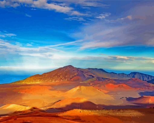 Hawaii Haleakala National Park paint by number