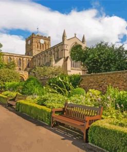 Hexham Abbey In England Paint by number