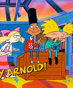 Hey Arnold Cartoon paint by number