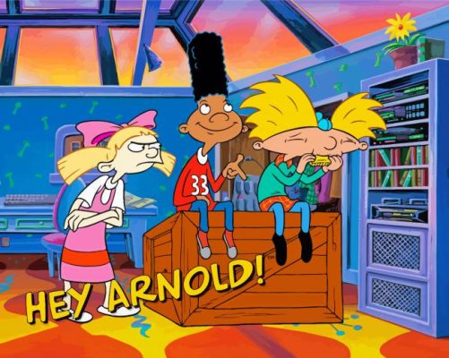 Hey Arnold Cartoon paint by number