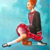 Irish Dancer Girl paint b ynumber