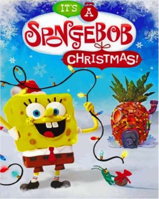 Its A SpongeBob Christmas Poster paint by number