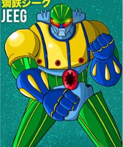 Jeeg Robot Poster paint by number