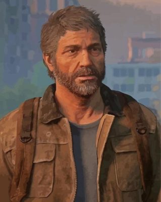 Joel Miller The Last Of Us Character paint by number