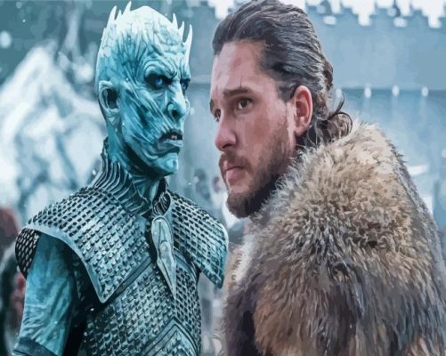 Jon Snow And Night King Got paint by number