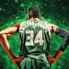 Milwaukee Bucks Player Back paint by number