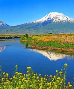 Mount Ararat Springtime paint by number