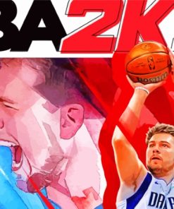 NBA 2k Basketball Video Game paint by number