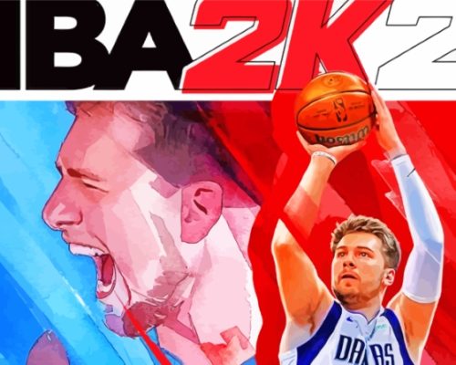 NBA 2k Basketball Video Game paint by number