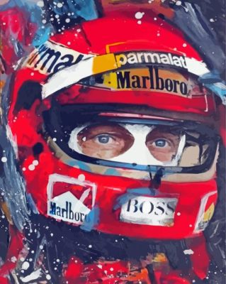 Niki Lauda Art Paint by number