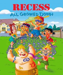 Recess Cartoon Poster paint by number