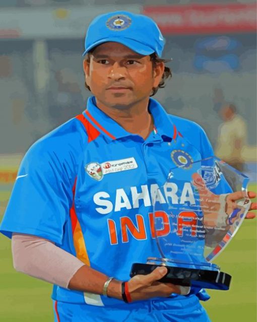 Sachin Tendulkar paint by number