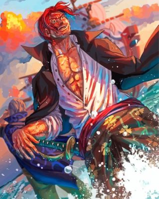 Shanks One Piece Art paint by number