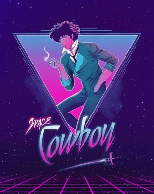 Space Cowboy Illustration Paint by number