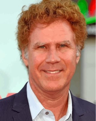 The Actor Will Ferrell Paint by number