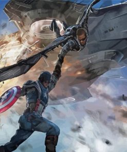 The Falcon And The Winter Soldier Characters Art paint by number