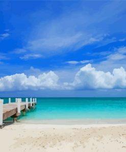 Turks And Caicos Beach paint by number