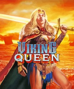 Viking Queen Poster paint by number