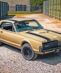 Vintage Mercury Cougar Car paint by number