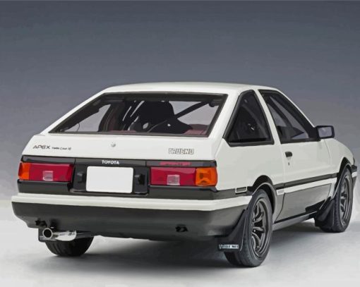 Vintage Toyota Ae86 Trueno paint by number