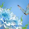 Aesthetic Flower And Butterfly paint by number