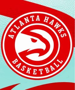 Atlanta Hawks Basketball Logo paint by number