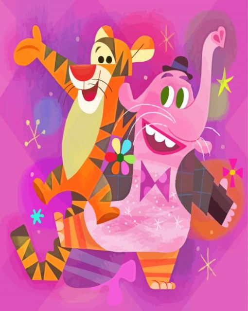 Bing Bong And Tigger paint by number